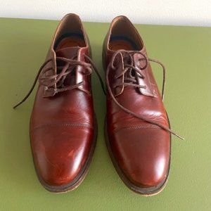 Clarks Brown Leather Oxfords